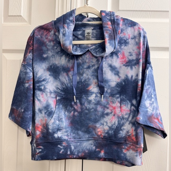Mono B Oversized Cropped Tie-Dye Hoodie Sweatshirt Size L & M, NWT - Picture 7 of 10